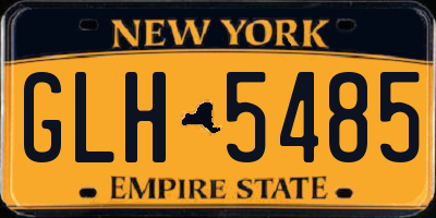 NY license plate GLH5485