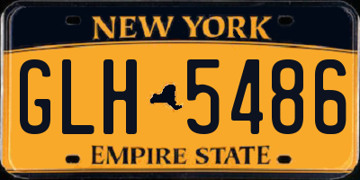 NY license plate GLH5486