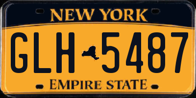 NY license plate GLH5487