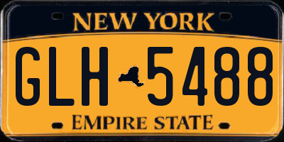 NY license plate GLH5488