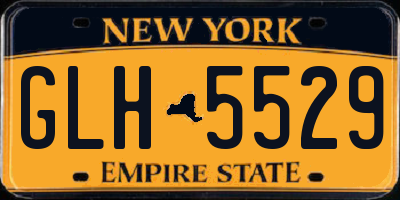 NY license plate GLH5529