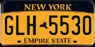 NY license plate GLH5530