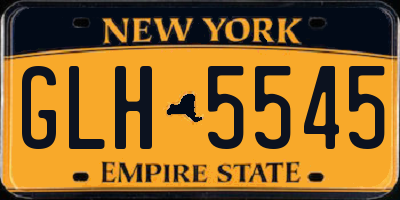 NY license plate GLH5545