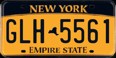 NY license plate GLH5561