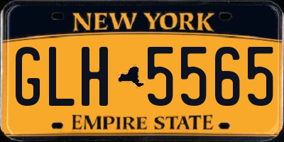 NY license plate GLH5565
