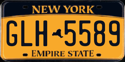 NY license plate GLH5589