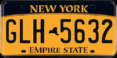 NY license plate GLH5632