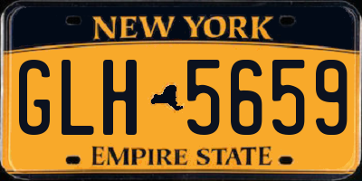 NY license plate GLH5659