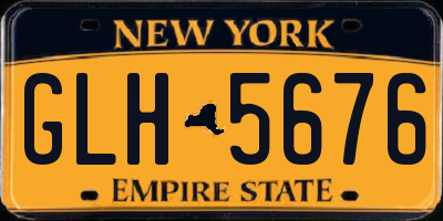 NY license plate GLH5676