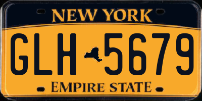 NY license plate GLH5679