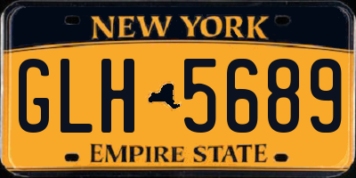 NY license plate GLH5689