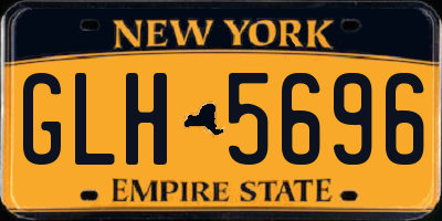 NY license plate GLH5696