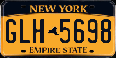NY license plate GLH5698