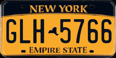 NY license plate GLH5766