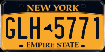 NY license plate GLH5771