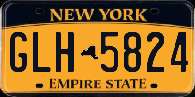 NY license plate GLH5824