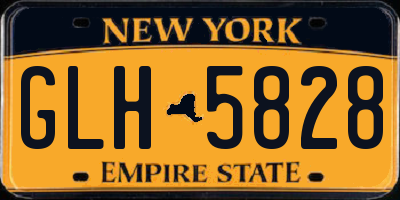 NY license plate GLH5828