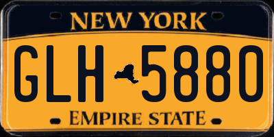 NY license plate GLH5880