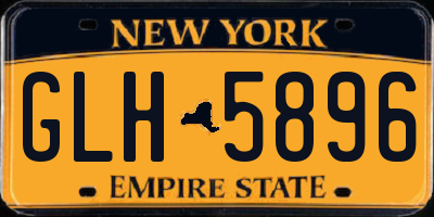 NY license plate GLH5896