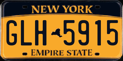 NY license plate GLH5915