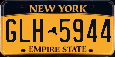 NY license plate GLH5944