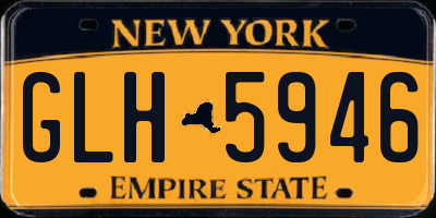 NY license plate GLH5946