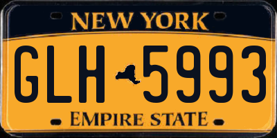 NY license plate GLH5993