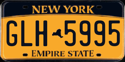 NY license plate GLH5995