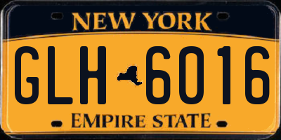 NY license plate GLH6016