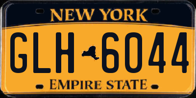 NY license plate GLH6044