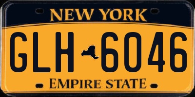 NY license plate GLH6046