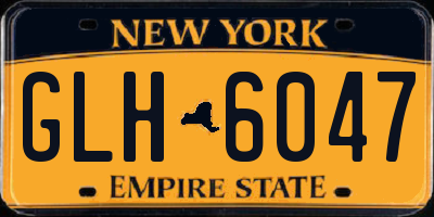 NY license plate GLH6047