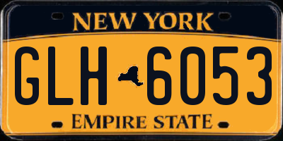 NY license plate GLH6053