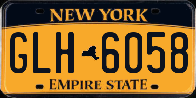 NY license plate GLH6058