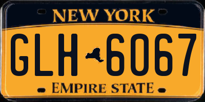 NY license plate GLH6067