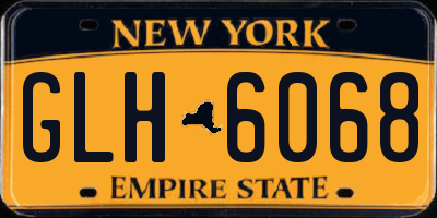 NY license plate GLH6068