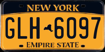 NY license plate GLH6097