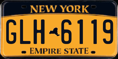 NY license plate GLH6119