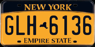 NY license plate GLH6136