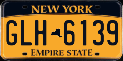 NY license plate GLH6139