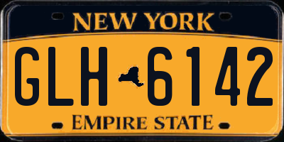 NY license plate GLH6142