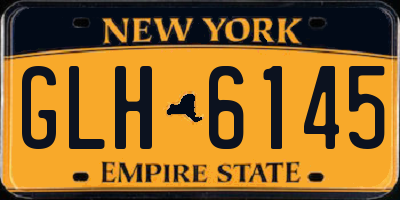 NY license plate GLH6145