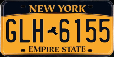 NY license plate GLH6155