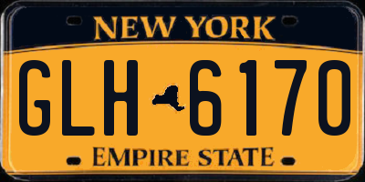 NY license plate GLH6170