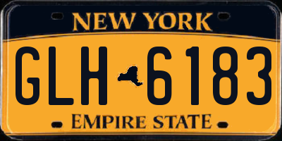 NY license plate GLH6183