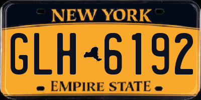 NY license plate GLH6192