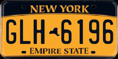NY license plate GLH6196