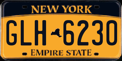 NY license plate GLH6230