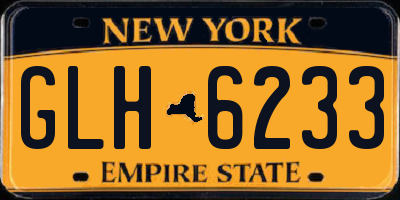 NY license plate GLH6233