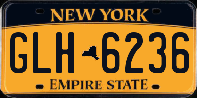 NY license plate GLH6236